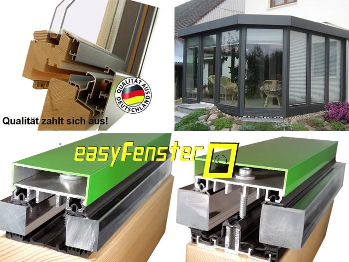 EasyFenster Aluprofile für Fenster und Wintergarten